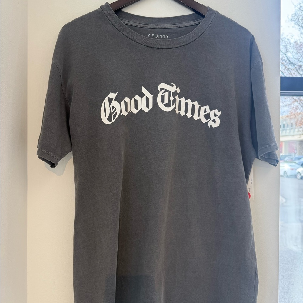 Z Supply Charcoal 'Good Times' Tee - Picture 2 of 3